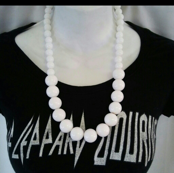 Vintage '80s Retro "Googie" '50s Beads 24"+2.5" - Picture 2 of 5